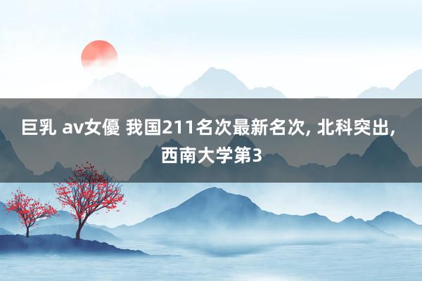 巨乳 av女優 我国211名次最新名次, 北科突出, 西南大学第3