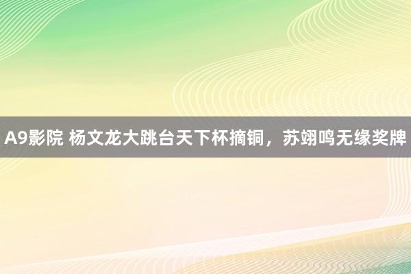 A9影院 杨文龙大跳台天下杯摘铜，苏翊鸣无缘奖牌