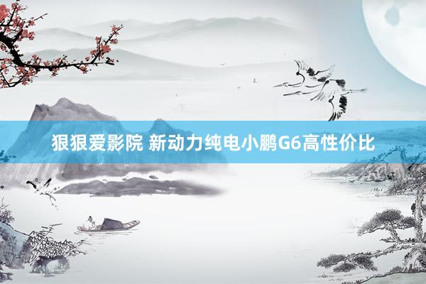 狠狠爱影院 新动力纯电小鹏G6高性价比