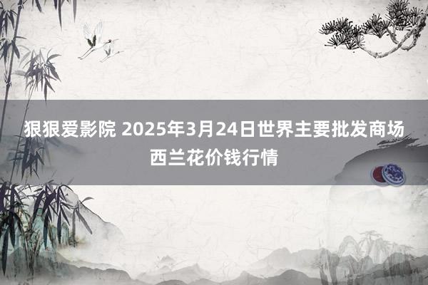 狠狠爱影院 2025年3月24日世界主要批发商场西兰花价钱行情