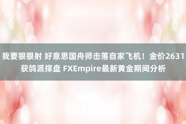 我要狠狠射 好意思国舟师击落自家飞机！金价2631获鸽派撑盘 FXEmpire最新黄金期间分析