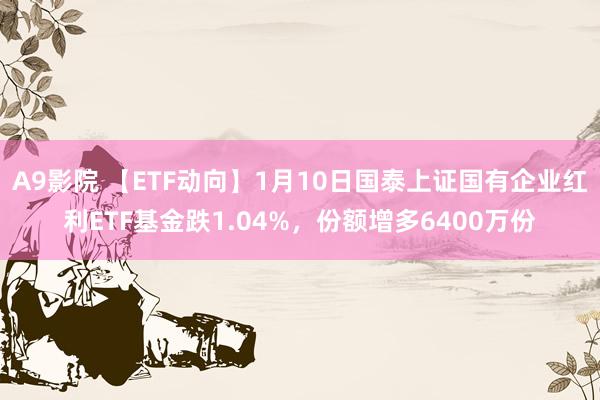 A9影院 【ETF动向】1月10日国泰上证国有企业红利ETF基金跌1.04%，份额增多6400万份