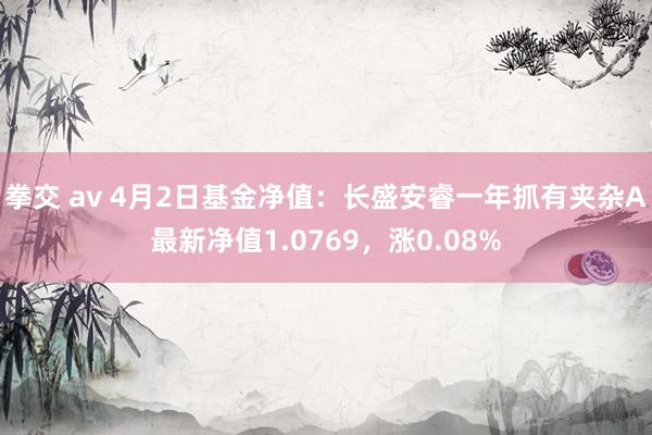 拳交 av 4月2日基金净值：长盛安睿一年抓有夹杂A最新净值1.0769，涨0.08%